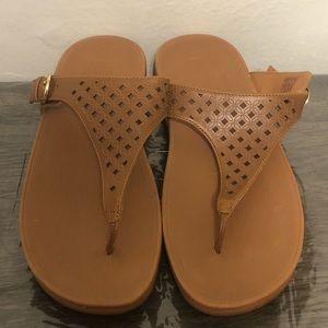 FitFlop women’s Skinny Toe Post-Latticed Flip-Flop